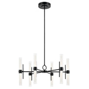 Riven 12-Light Chandelier in Black