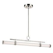 Riven 48" Linear Pendant in Polished Nickel