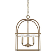 Aubrey 4-Light Chandelier in Aged Brass