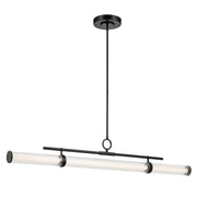 Riven 60" Linear Pendant in Black