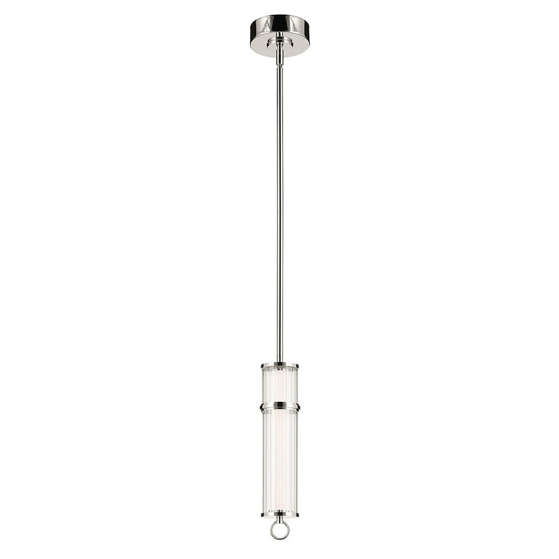 Riven Mini Pendant in Polished Nickel