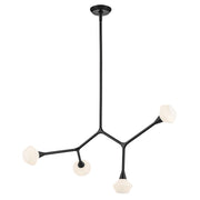 Cassius 4-Light Chandelier in Black