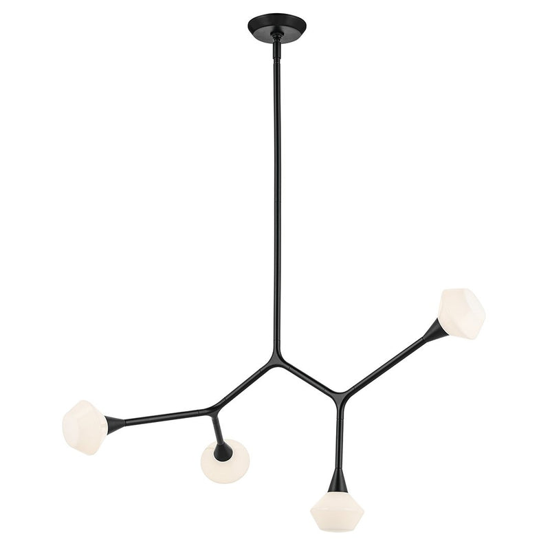 Cassius 4-Light Chandelier in Black