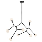 Cassius 8-Light 61.25" Chandelier in Black
