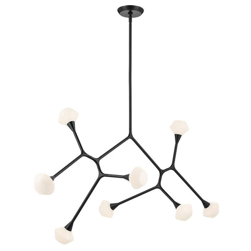 Cassius 8-Light 61.25" Chandelier in Black