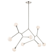 Cassius 8-Light 61.25" Chandelier in Polished Nickel