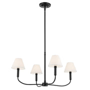 Eadie 4-Light Chandelier in Black