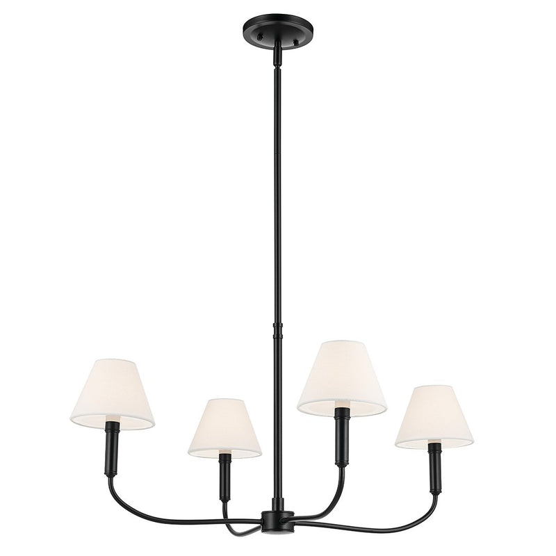 Eadie 4-Light Chandelier in Black