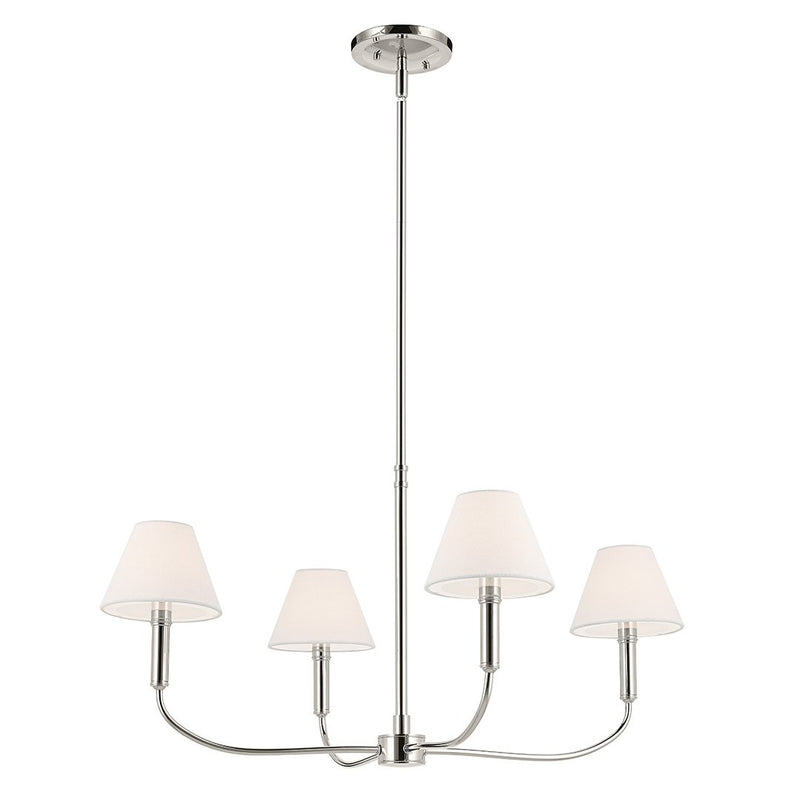 Eadie 4-Light Chandelier in Polished Nickel