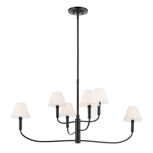 Eadie 6-Light 41" Chandelier in Black