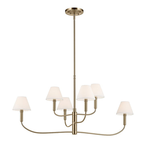 Eadie 6-Light 41" Chandelier in Champagne Bronze