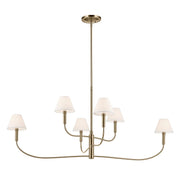 Eadie 6-Light 51.5" Chandelier in Champagne Bronze
