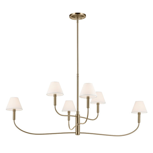 Eadie 6-Light 51.5" Chandelier in Champagne Bronze