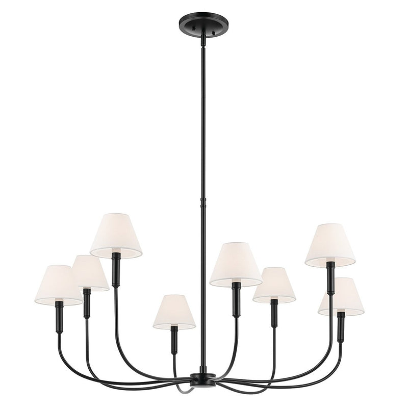 Eadie 8-Light Chandelier in Black