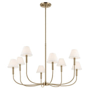 Eadie 8-Light Chandelier in Champagne Bronze