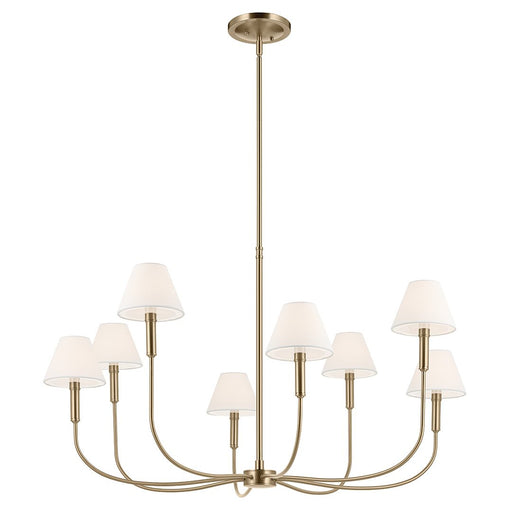 Eadie 8-Light Chandelier in Champagne Bronze