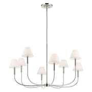 Eadie 8-Light Chandelier in Polished Nickel