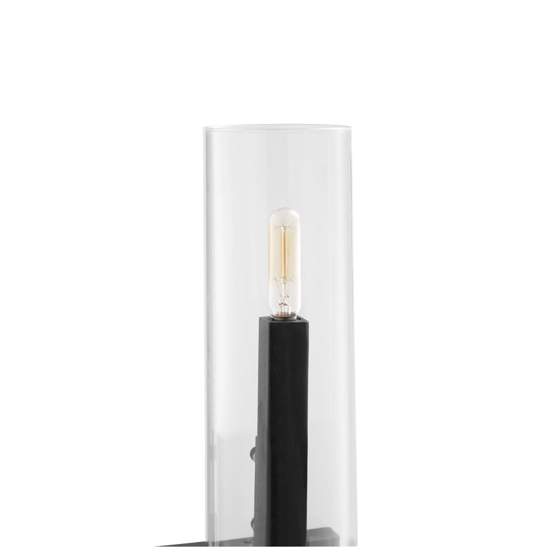 Harbin 1 Light Wall Mount in Textured Black