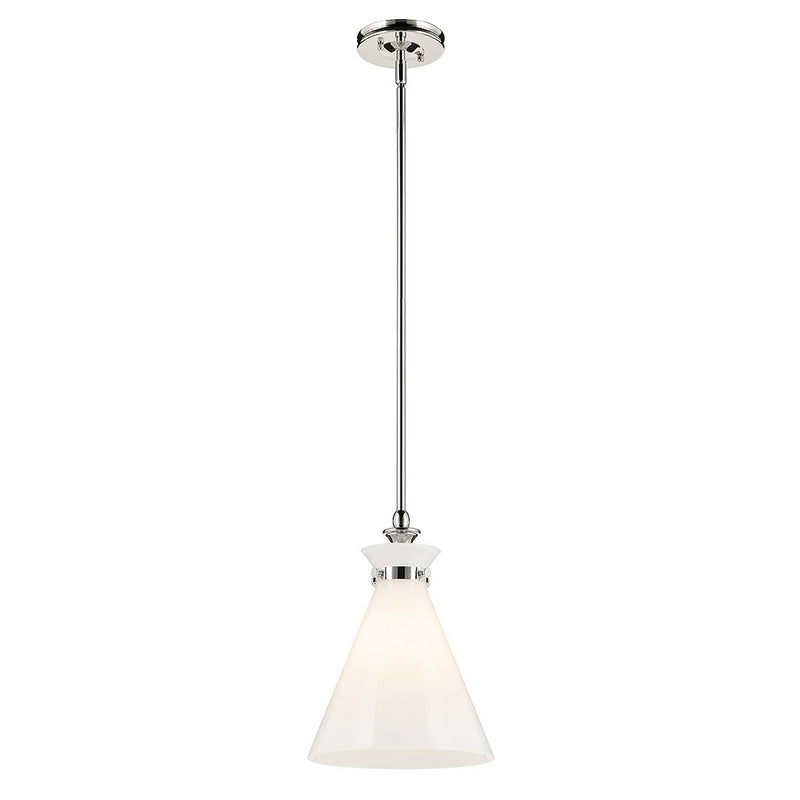 Laria Small Cone Pendant in Polished Nickel