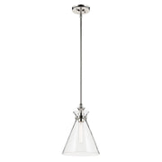 Laria Small Cone Pendant in Polished Nickel