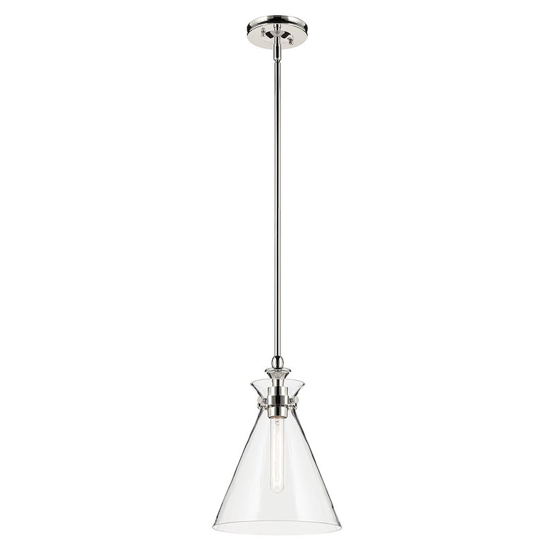 Laria Small Cone Pendant in Polished Nickel