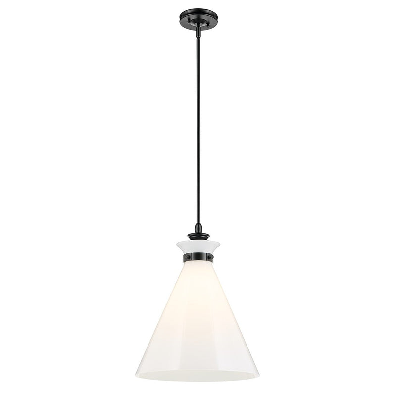 Laria Large Cone Pendant in Black