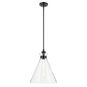 Laria Large Cone Pendant in Black