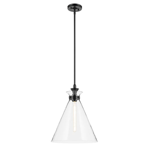 Laria Large Cone Pendant in Black
