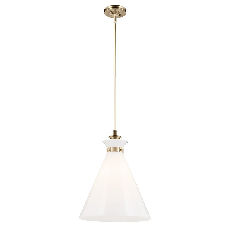 Laria Large Cone Pendant in Champagne Bronze
