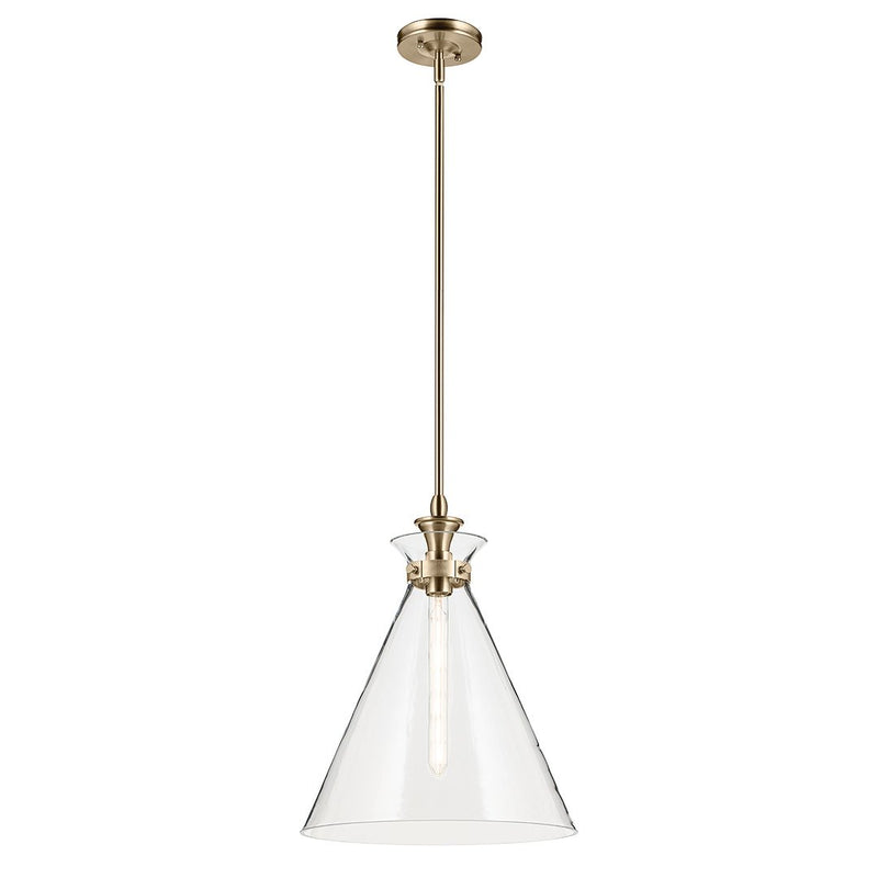 Laria Large Cone Pendant in Champagne Bronze