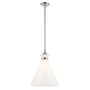 Laria Large Cone Pendant in Polished Nickel