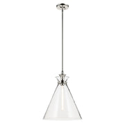 Laria Large Cone Pendant in Polished Nickel