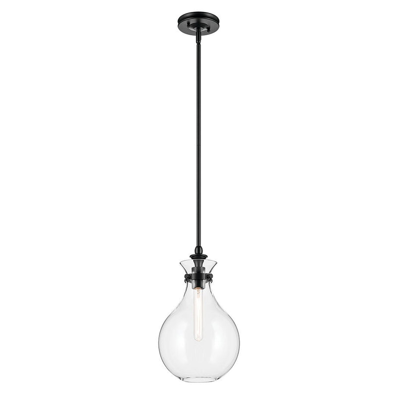 Laria Teardrop Mini Pendant in Black