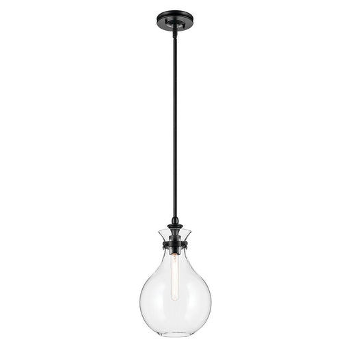 Laria Teardrop Mini Pendant in Black