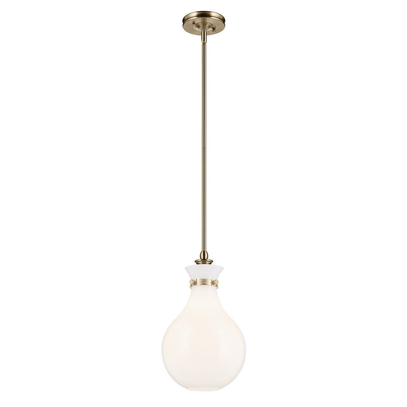 Laria Teardrop Mini Pendant in Champagne Bronze