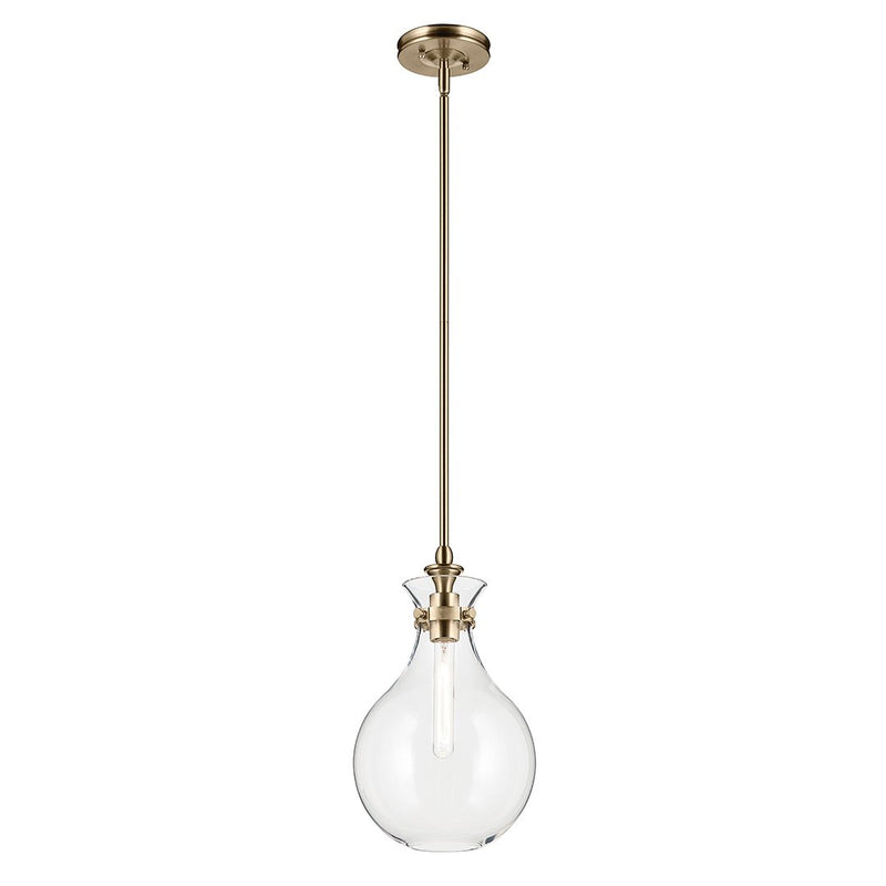 Laria Teardrop Mini Pendant in Champagne Bronze