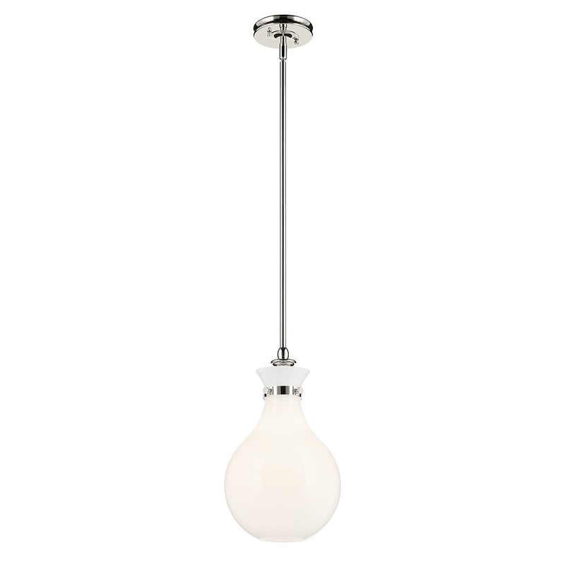 Laria Teardrop Mini Pendant in Polished Nickel