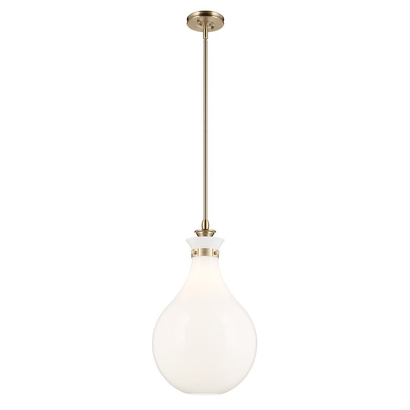 Laria Large Teardrop Pendant in Champagne Bronze