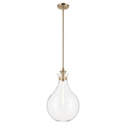 Laria Large Teardrop Pendant in Champagne Bronze