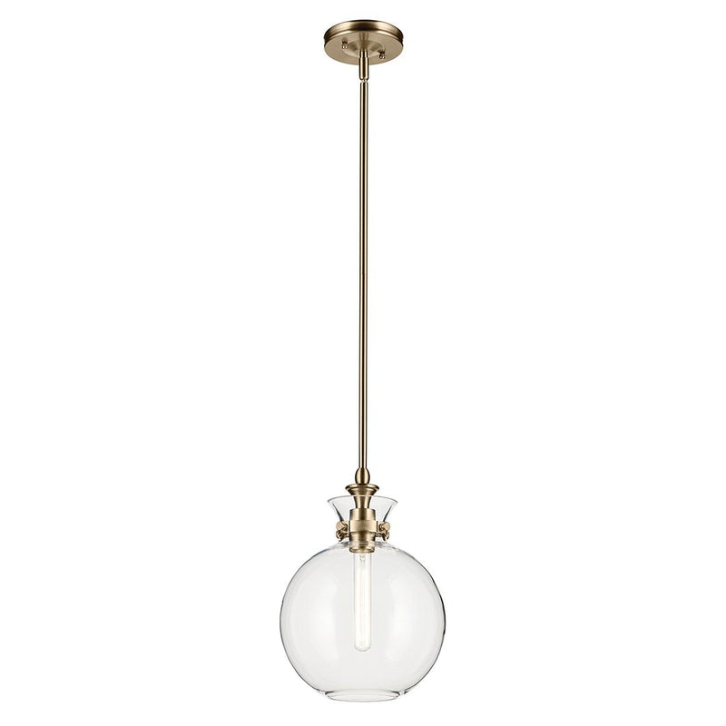 Laria Small Globe Pendant in Champagne Bronze