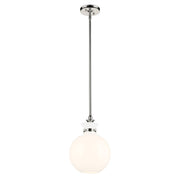 Laria Small Globe Pendant in Polished Nickel
