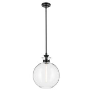 Laria Large Globe Pendant in Black