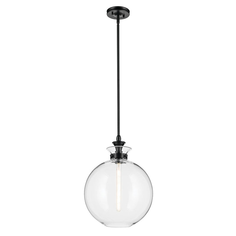 Laria Large Globe Pendant in Black