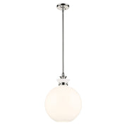 Laria Large Globe Pendant in Polished Nickel