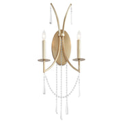 Malin 2 Light Wall Mount in Antique Silver