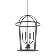 Greyson 4-Light Chandelier in Matte Black