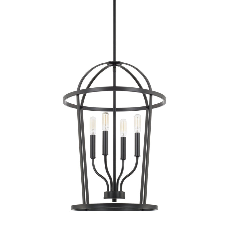 Greyson 4-Light Chandelier in Matte Black