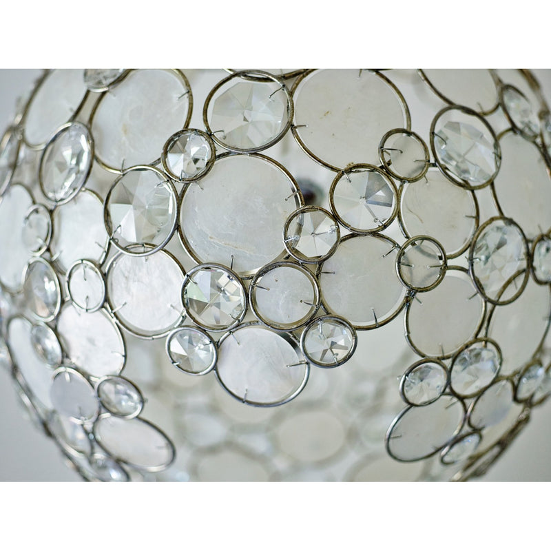 Palla 6 Light 22" Chandelier in Antique Silver