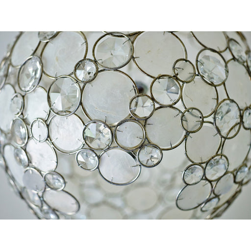 Palla 6 Light 22" Chandelier in Antique Silver