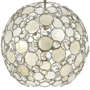 Palla 6 Light 22" Chandelier in Antique Silver